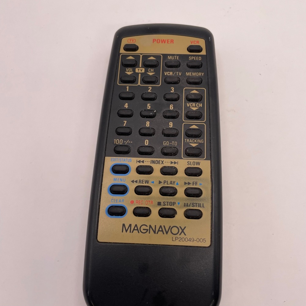 Vintage Magnavox LP20049-005 OEM TV VCR Remote Control VRU240 Genuine